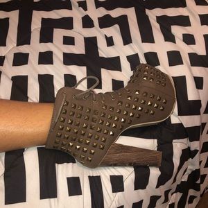 Studded Platform Booties